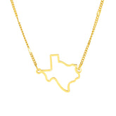 The Lone Star Charm: Texas Pendant Necklace
