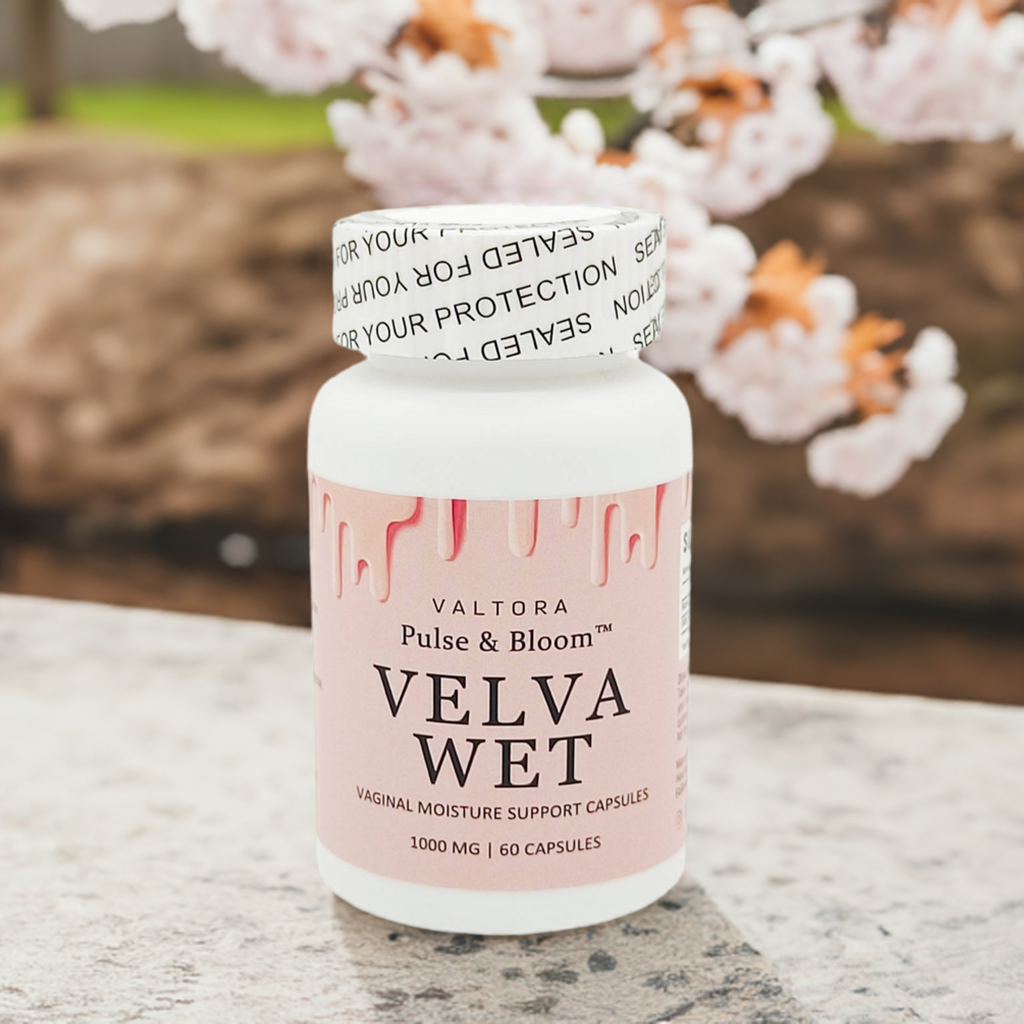 Pulse & Bloom - Velva Wet Oral Supplement for Feminine Moisture & Comfort | 60 Capsules