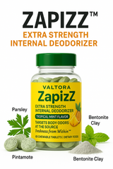 Valtora- ZapizZ- Chlorophyll, Bentonite Clay Internal Deodorizer