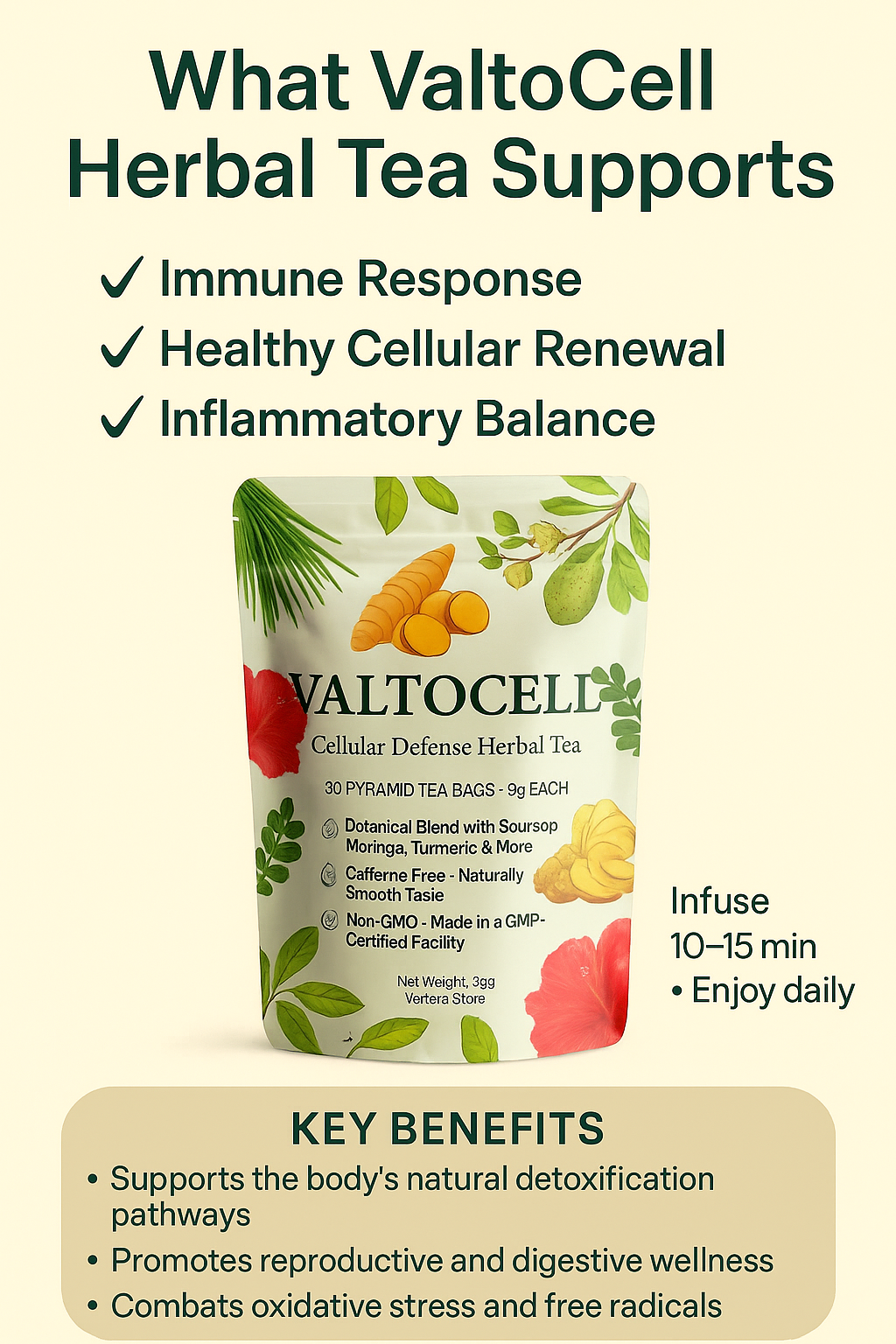 ValtoCell Cellular Defense Herbal Infusion