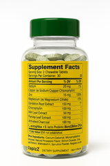 Valtora- ZapizZ- Chlorophyll, Bentonite Clay Internal Deodorizer