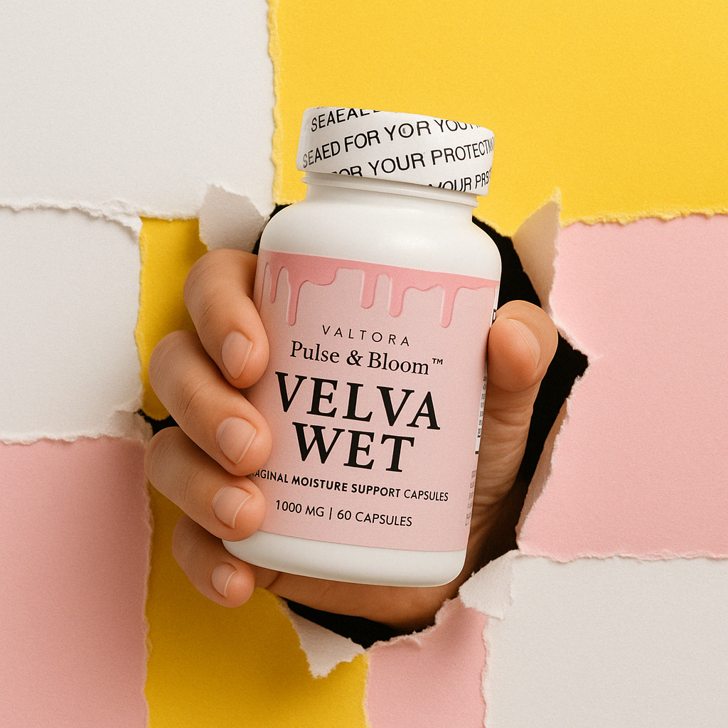 Pulse & Bloom - Velva Wet Oral Supplement for Feminine Moisture & Comfort | 60 Capsules