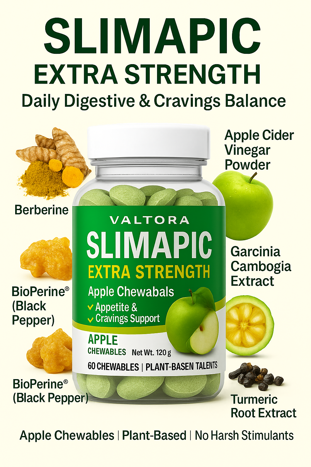 Valtora- Slimapic Berberine Chewables tablets