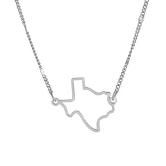 „Der Lone Star Charm: Halskette mit Texas-Anhänger“