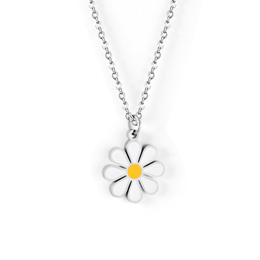 Pendentif Daisy Glow : Collier de fleurs simple et doux