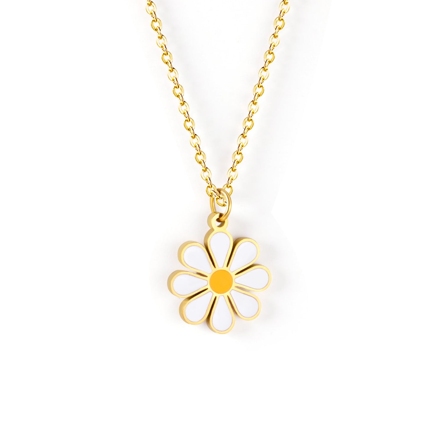 Daisy Glow Pendant: Simple & Sweet Flower Necklace