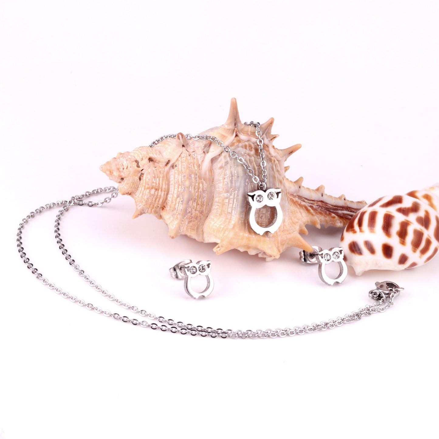 Duo Chouette Pétillante : Ensemble Collier et Boucles d'Oreilles