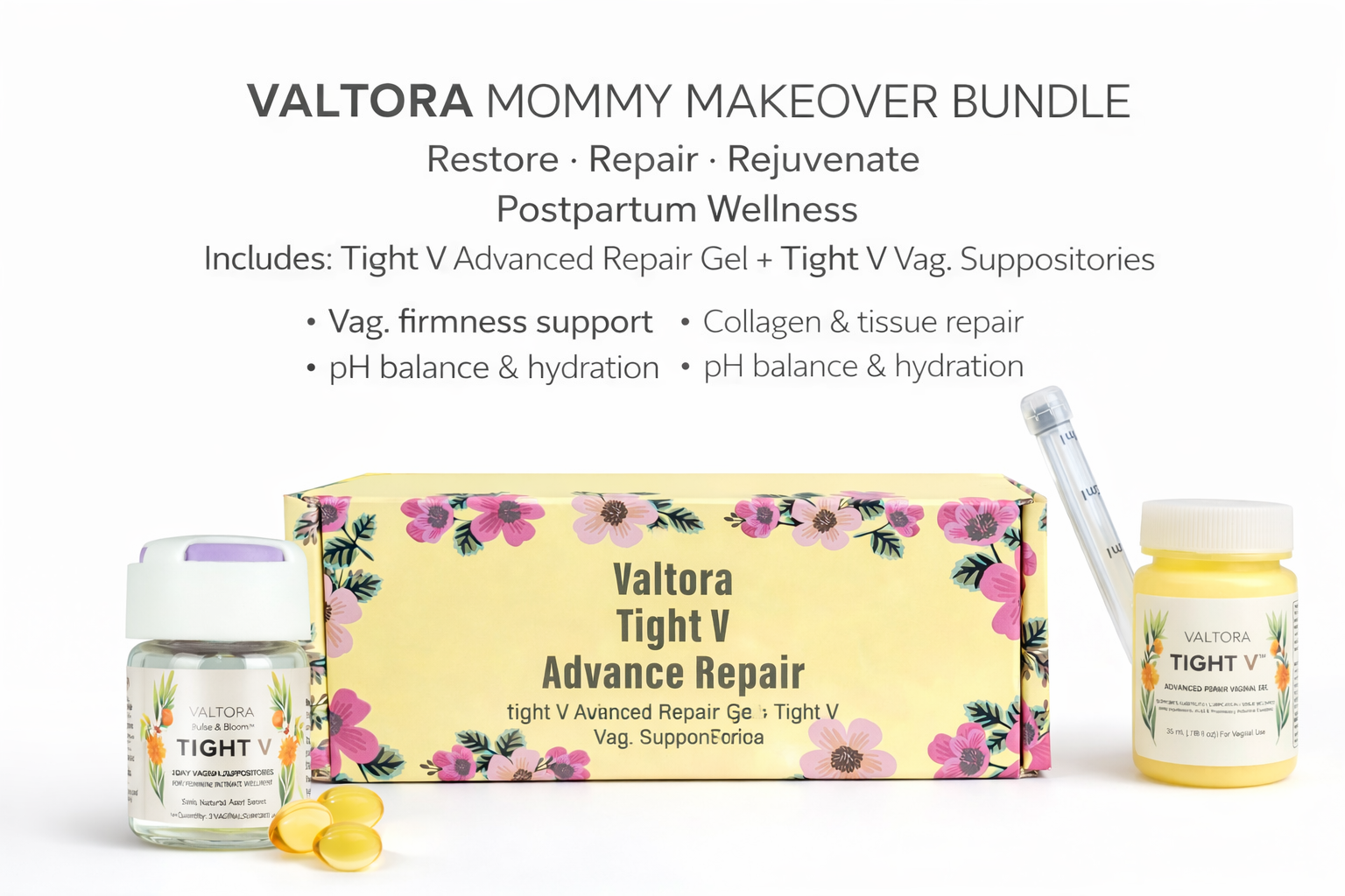 VALTORA - Tight V Advanced Repair Gel – Hyaluronic Acid, 7-Day Application REPLUMP + REPAIR
