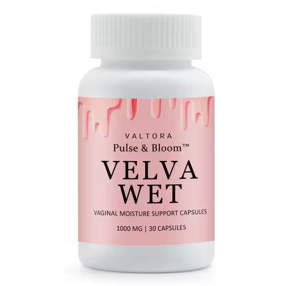 Pulse & Bloom - Velva Wet Oral Supplement for Feminine Moisture & Comfort | 60 Capsules