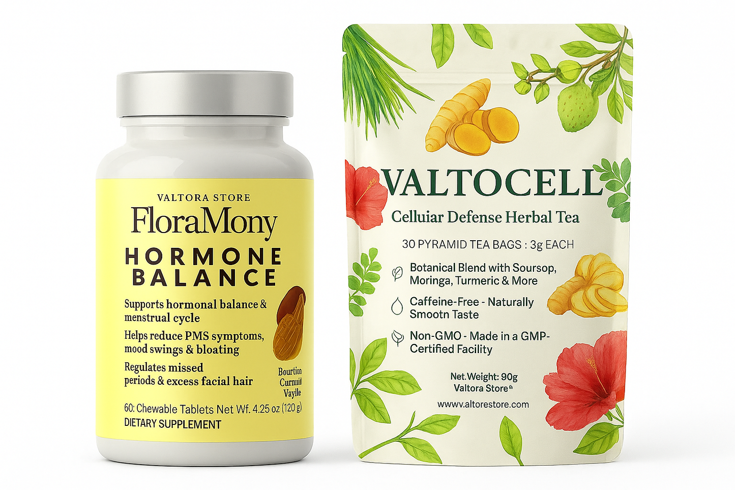 FloraMony – Women’s Daily Plant-Based Wellness Capsules – 90 ct